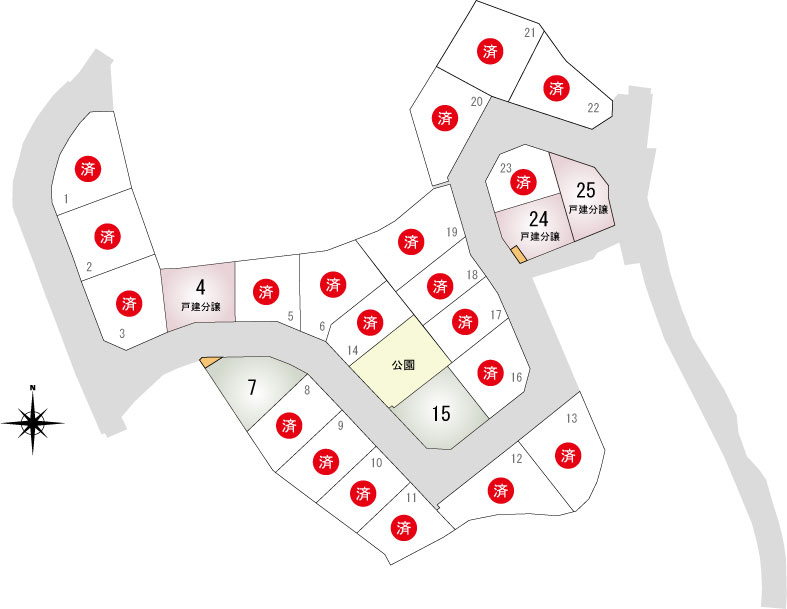三山木ニュータウン新築注文住宅・分譲地情報