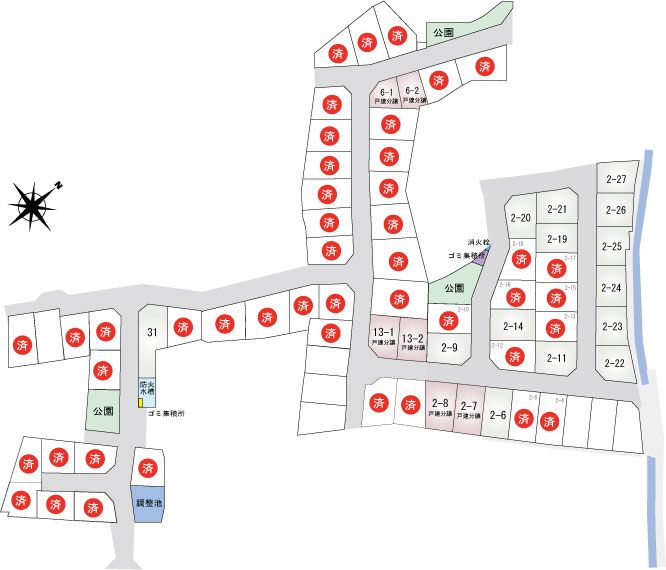 下阪本2丁目ニュータウン1期・2期新築注文住宅・分譲地情報