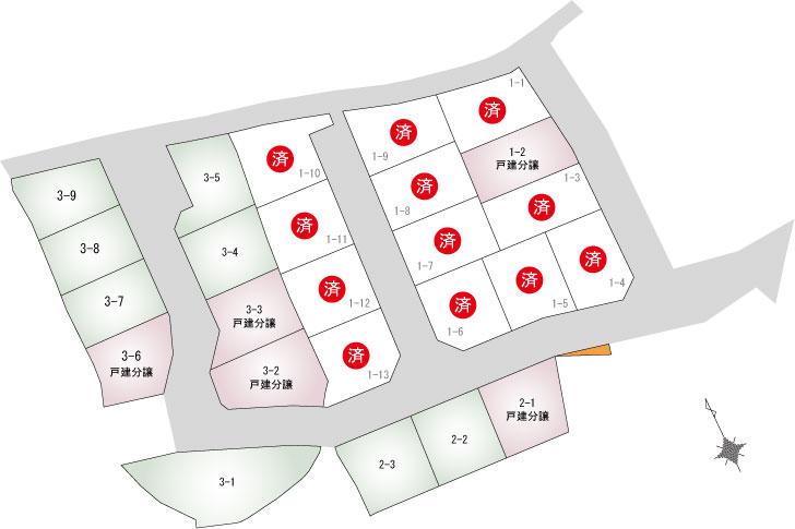 石山寺4丁目ニュータウン1期・2期・3期新築注文住宅・分譲地情報