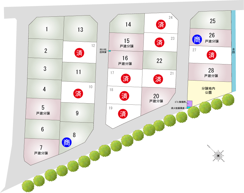 土田町分譲地新築注文住宅・分譲地情報