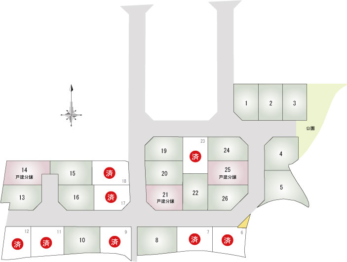 津田北町2丁目ニュータウン新築注文住宅・分譲地情報