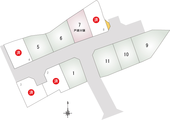 私部1丁目ニュータウン新築注文住宅・分譲地情報