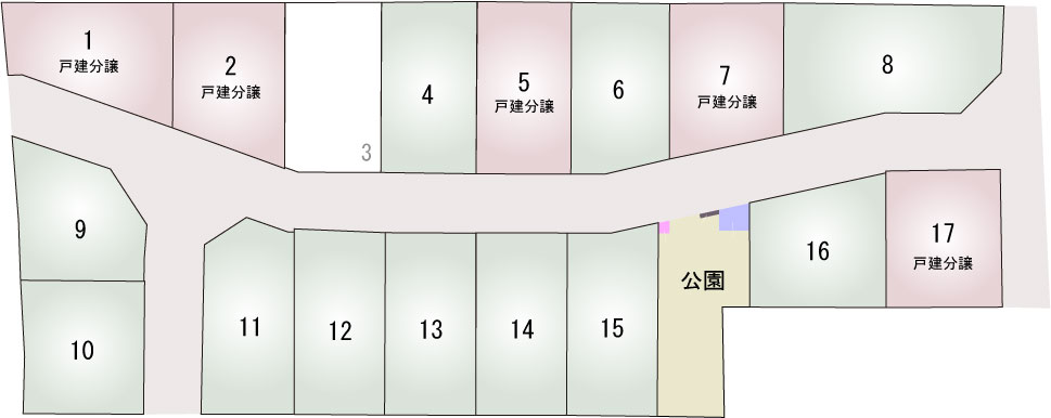 小島町上灰原ニュータウン新築注文住宅・分譲地情報